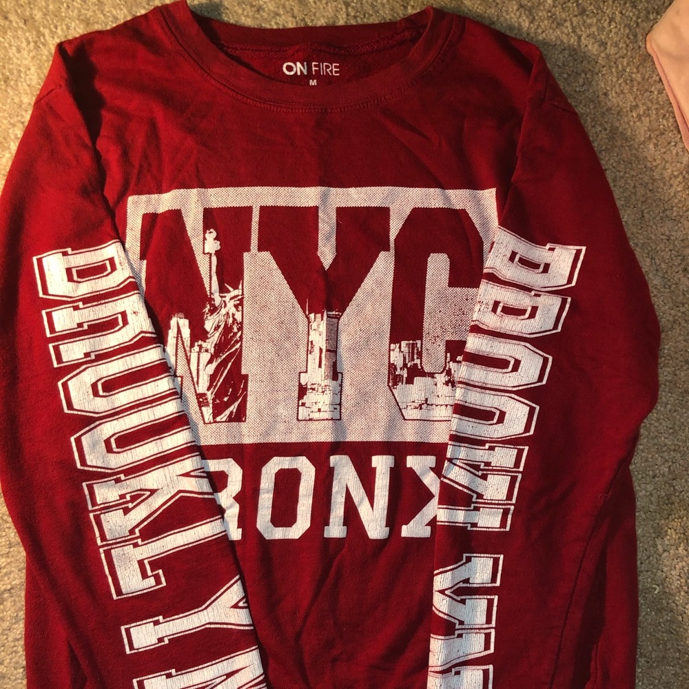 Crew neck sweater shirt